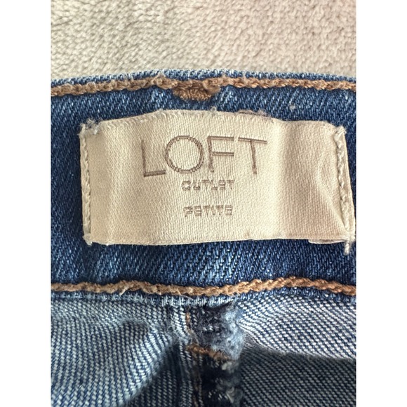 LOFT Outlet Petite Modern Skinny Jeans Size 0 Blue Denim Excellent Condition - Picture 6 of 10